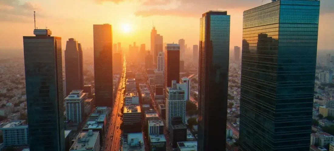 Vue aérienne du quartier tech de Tel Aviv illustrant l'écosystème Israel Premier Tech et son nom emblématique